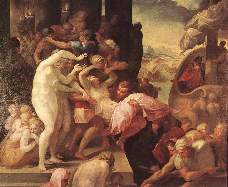Francesco Primaticcio The Rape of Helene France oil painting art